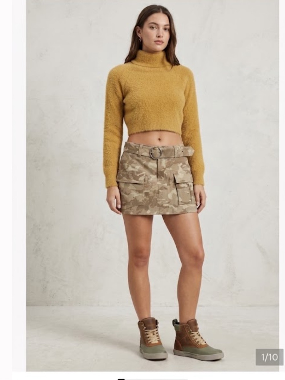 NWT Banjara Desert Camo Cargo Belted Mini Skirt Y2K Grunge 00 /22  Pintrest Girl